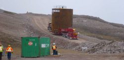 Scott Woods heavy haul truck transporting oversized mining equipment